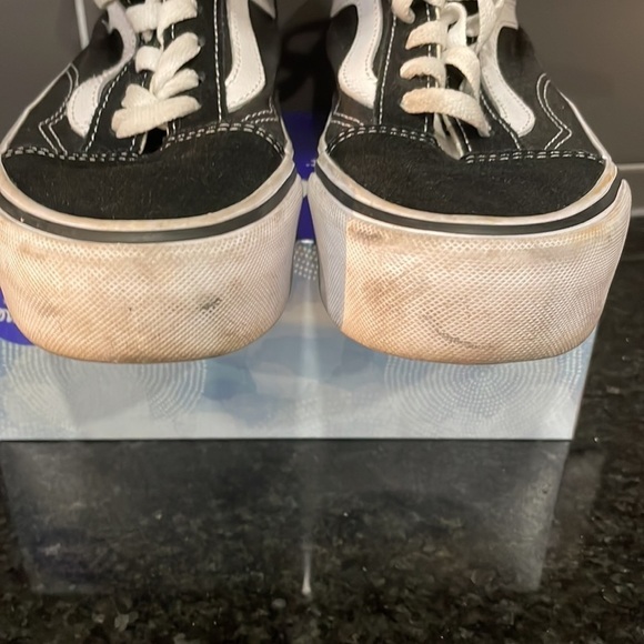 EC Black Suede Platform Vans - Size 4Y / 5.5W - Picture 5 of 5